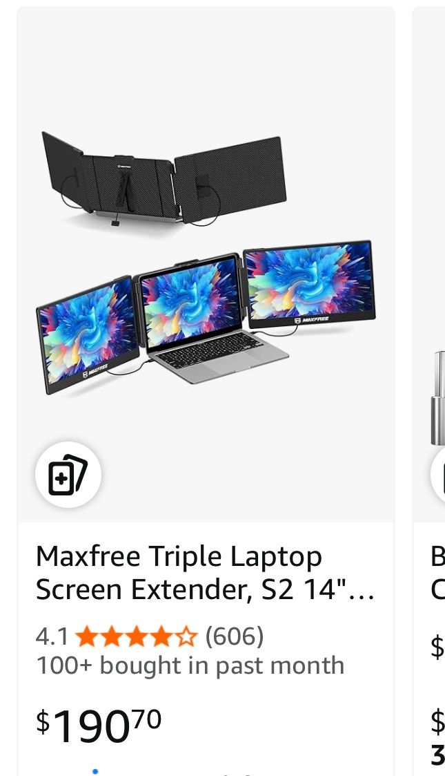 Maxfree Triple Laptop Screen Extender Model S2