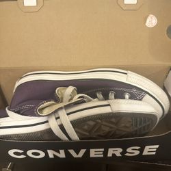 Purple High Top Converse size 7 woman, size 5 men