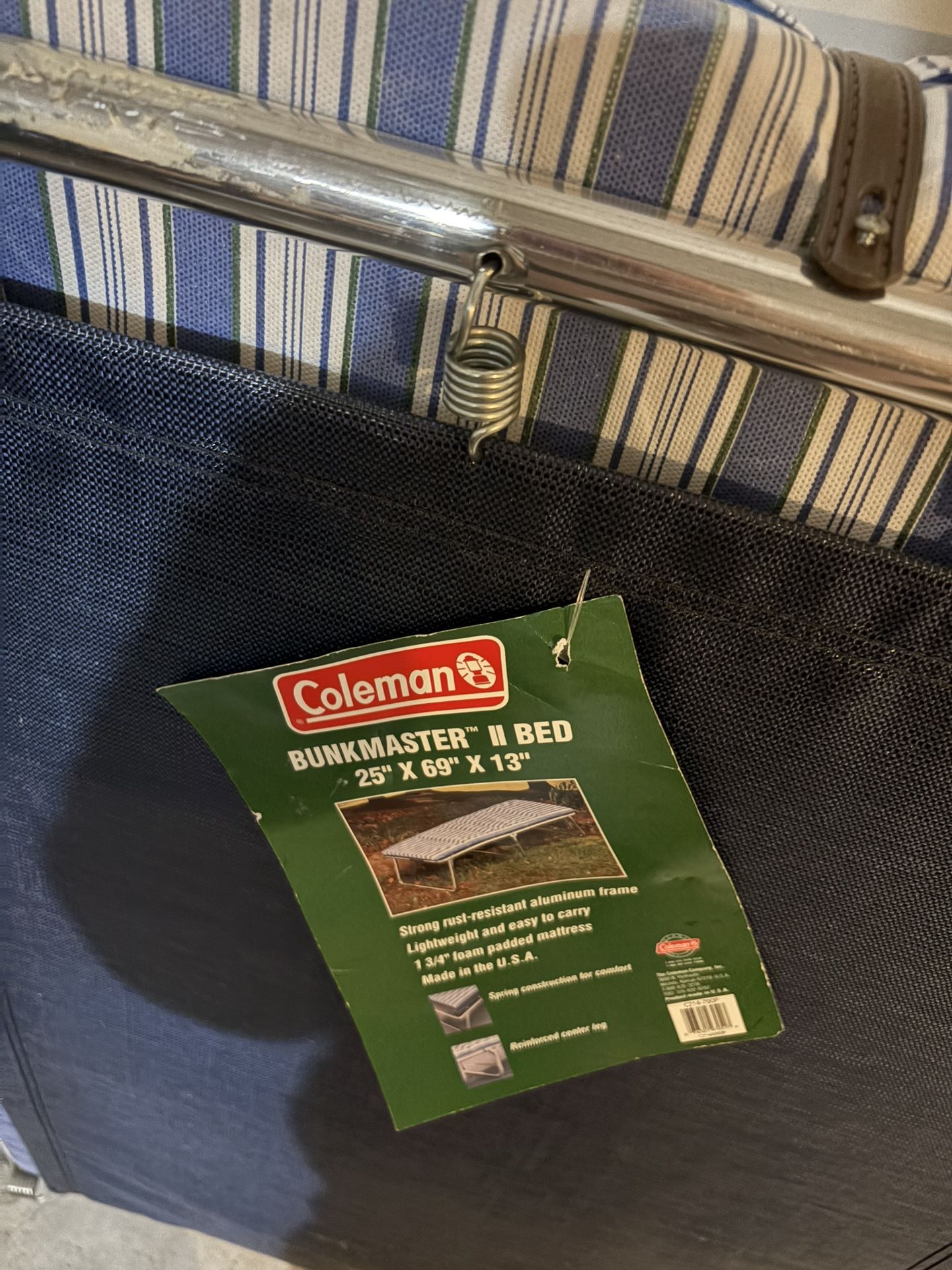 Coleman Bedmaster Sleeping Cot