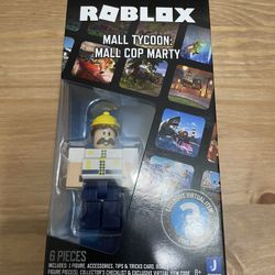 Roblox Deluxe Mystery Pack Series 3 Mall Tycoon: Mall Cop Marty Code Incl. NEW