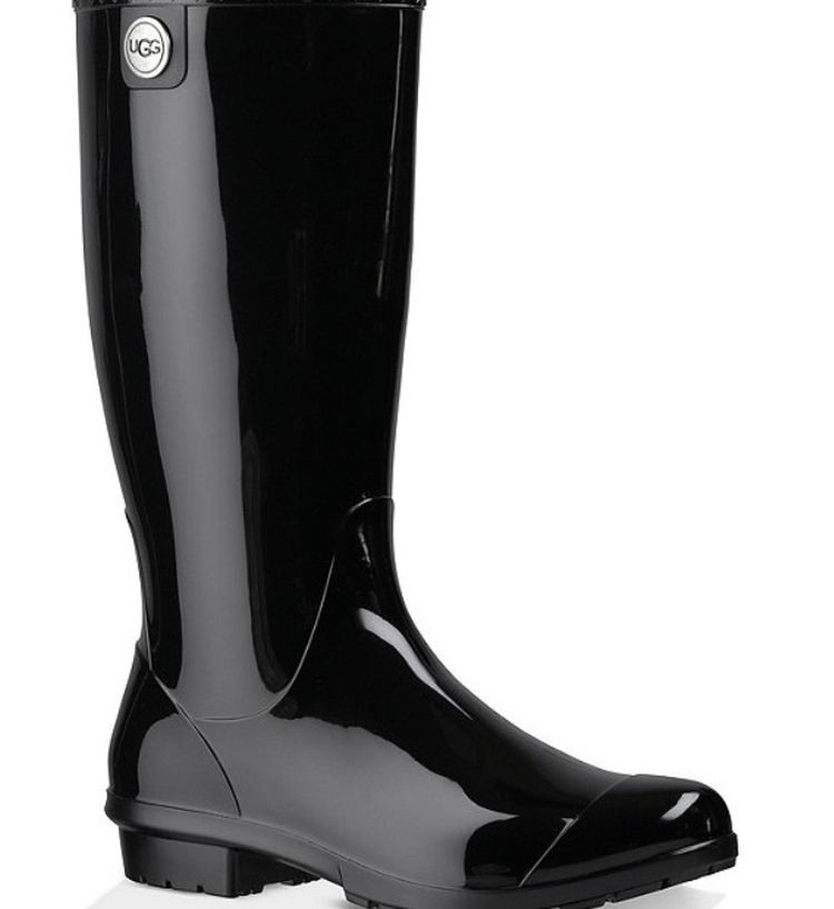 Ugg Black Tall Rain Boot -Size 11