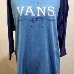 Vans Original Baseball T-Shirt size Men's Large 