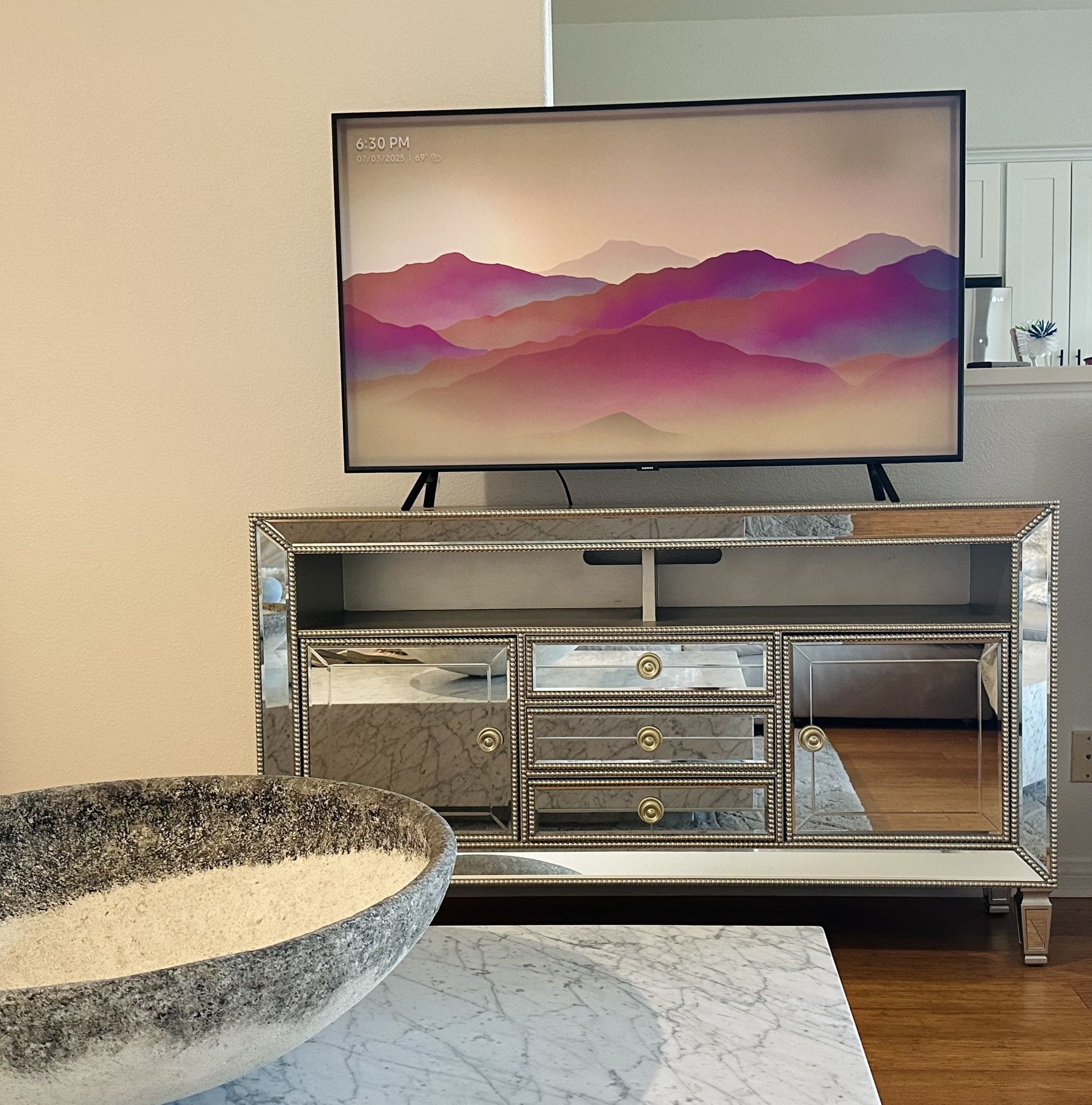 Mirrored TV Stand