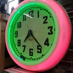 1930s Neon Clock 