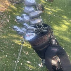 Tour Model Adult Right Handed Golf Set With Datrek Standing Bag Both In Great Cond 