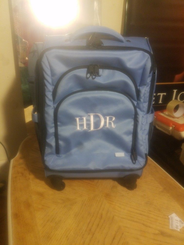 AWESOME BLUE L.L.BEAN SUITCASE!!!!