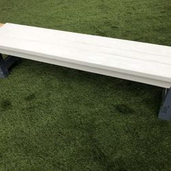 Wood Benches With Stain And Poly
