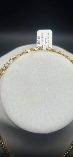 14k gold rope necklace