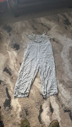 Elan Women’s Striped One-Piece Jumpsuit – Size Medium