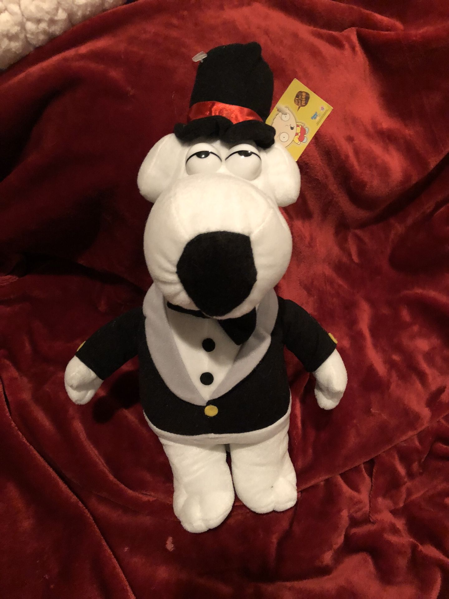 Family Guy large 17” Brian Griffin tuxedo formal plush dog doll plushie toy NWT