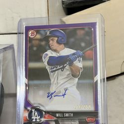 2018 Bowman Prospect Autograph Will Smith Purple /250