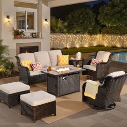 7 Piece Patio Furniture Set 