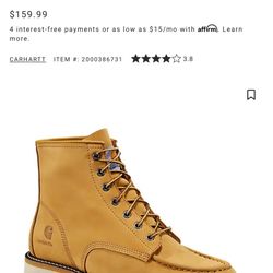 Carhart Boot woman Size 9.5 