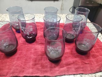 Vintage Pfaltzgraff  (9 ) Water Glasses