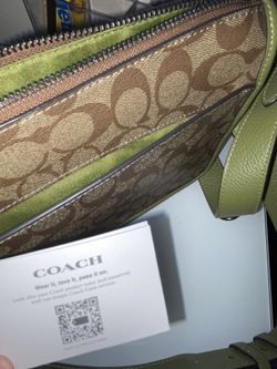 Coach C5675 Pennie Crossbody With Coin Case In Signature Canvas Khaki/  Olive Greenw for Sale in Hayward, CA - OfferUp