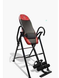 Body Vision IT9550 Deluxe Inversion Table with Adjustable Head Rest & Lumbar Support Pad, - Heavy Dutyup to 250 lbs., Red
