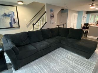 Charcoal Gray Sectional Couch