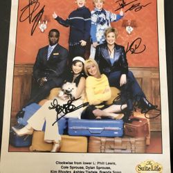 Autographed Disney Channel Suite Life of Zack & Cody Cast Photo