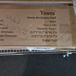 Modern Wavy Bookcase – Tall Sculptural Storage Shelf – Dark Wood Accent Bookshelf