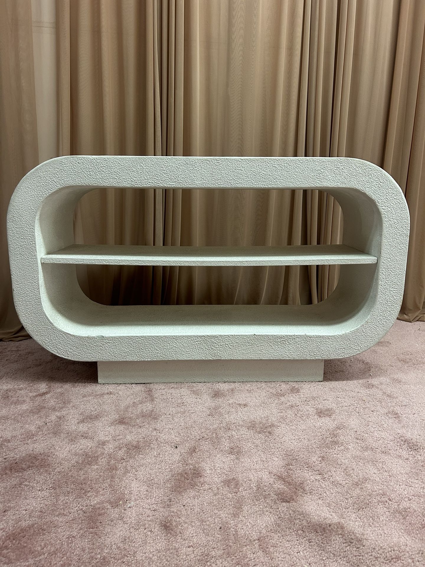 Post Modern White Console Plaster Table