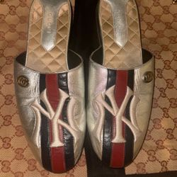 Gucci X NY New York Yankees Collab Sandals 
