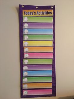 Activities pocket calendar