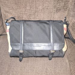 Burberry Messenger Diaper Bag, changing mat is included