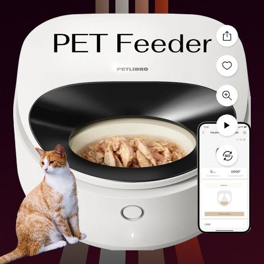 PETLIBRP New Automatic WiFI PET FEEDER