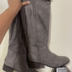Merona Gray Suede Boots