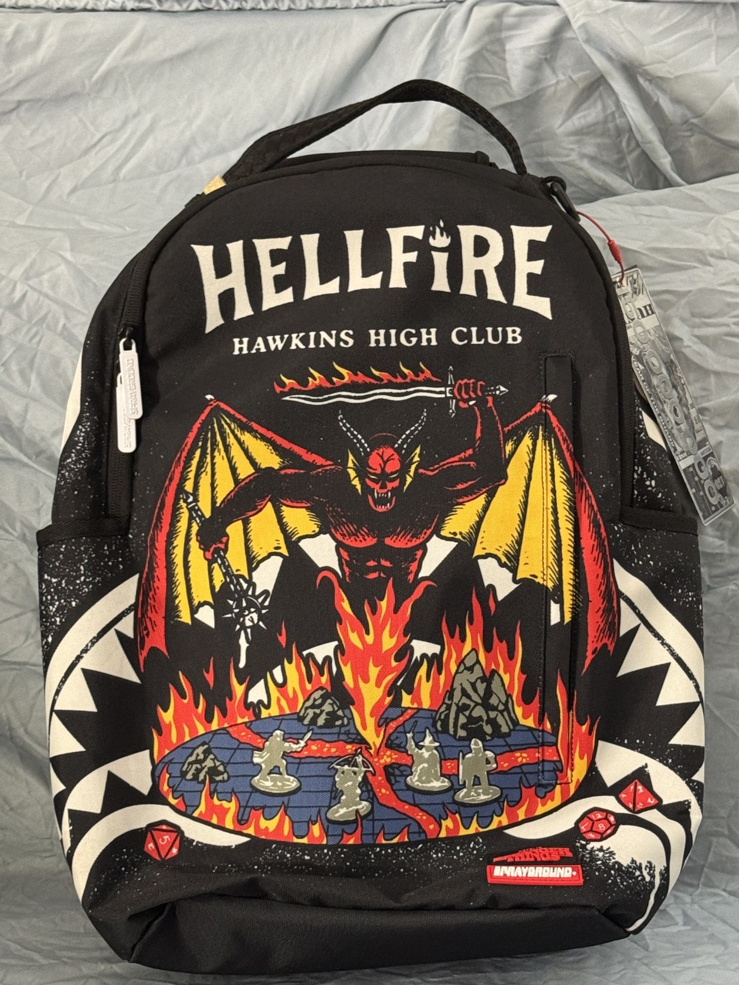 Sprayground Hellfire Club Backpack β Stranger Things β Rare π₯