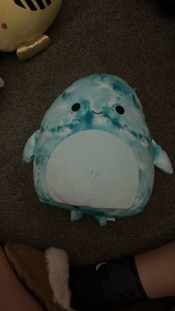 Blue Tye-dye Shark Squishmallow 