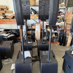 Bluetooth Proreck Club 3200 12-Inch 4000 WattDJ/Powered PA Speaker System Combo Set