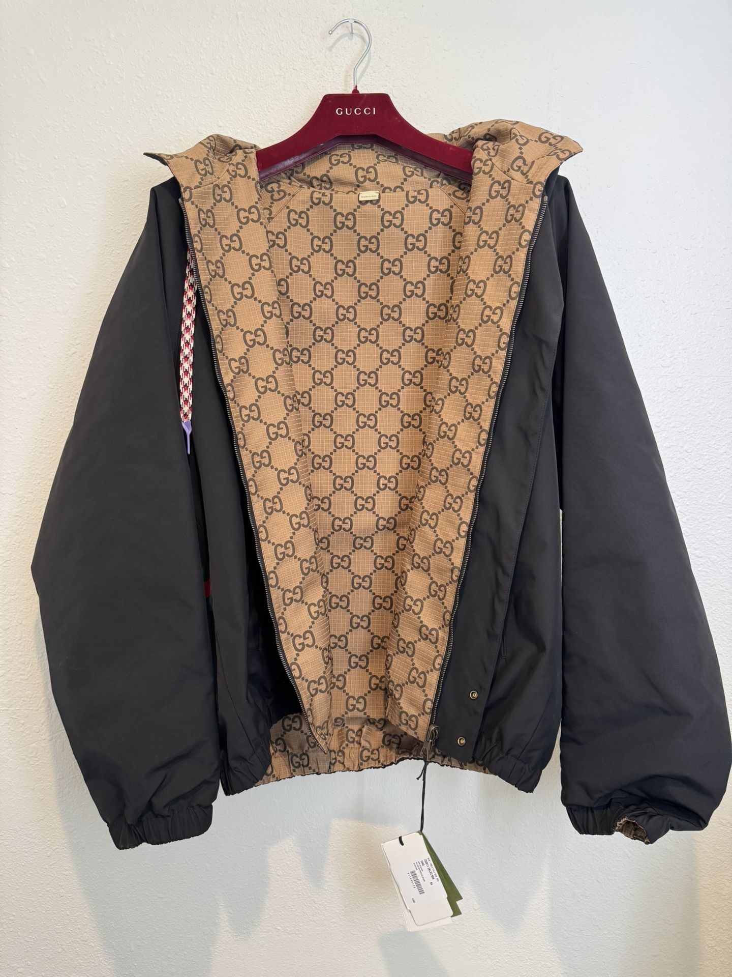 Gucci Mens Reversible GG Jacket - Sz 54
