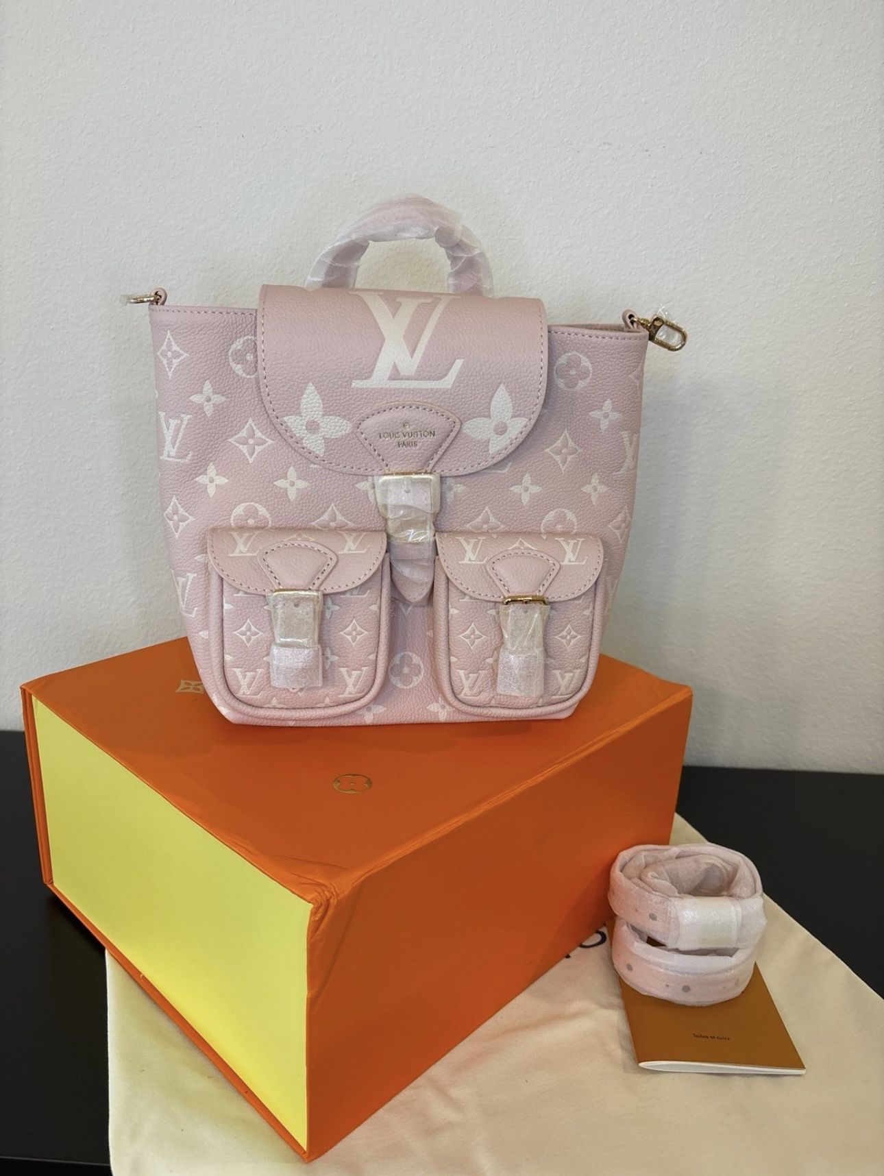 Pink LV Mini Backpack