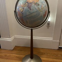 Mid Century Globe 3D Map.