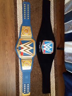 Blue WWE universal championship belt