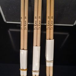 3 Pair, Brand New Drum Sticks For $20