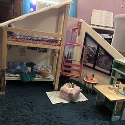 American Girl Dollhouse - Corinne & Gwynn’s Bedroom 