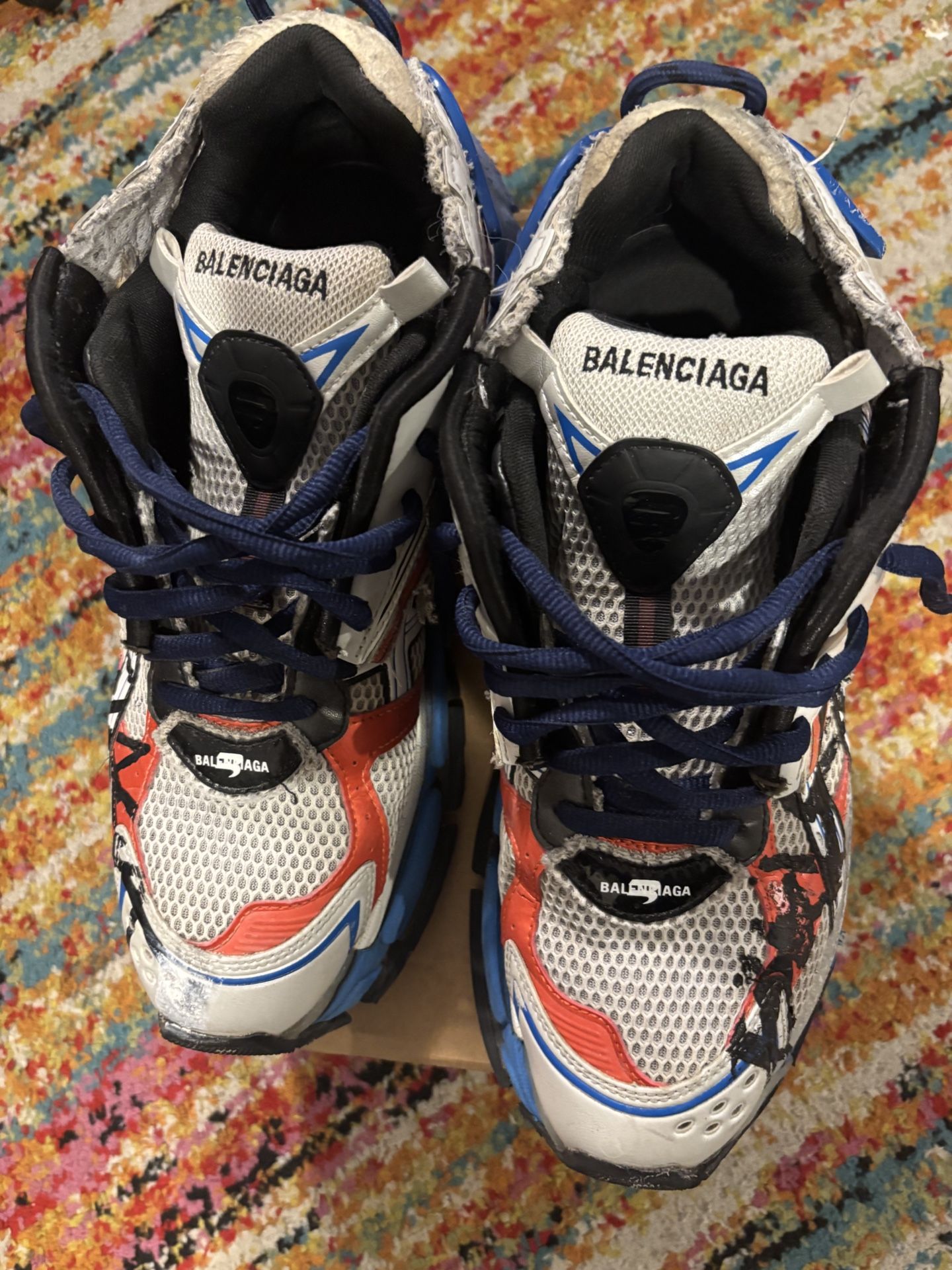 Balenciaga Runner Graffiti Red White Blue