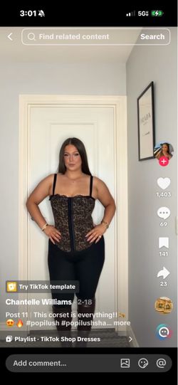 Popilush new bodysuit and corset