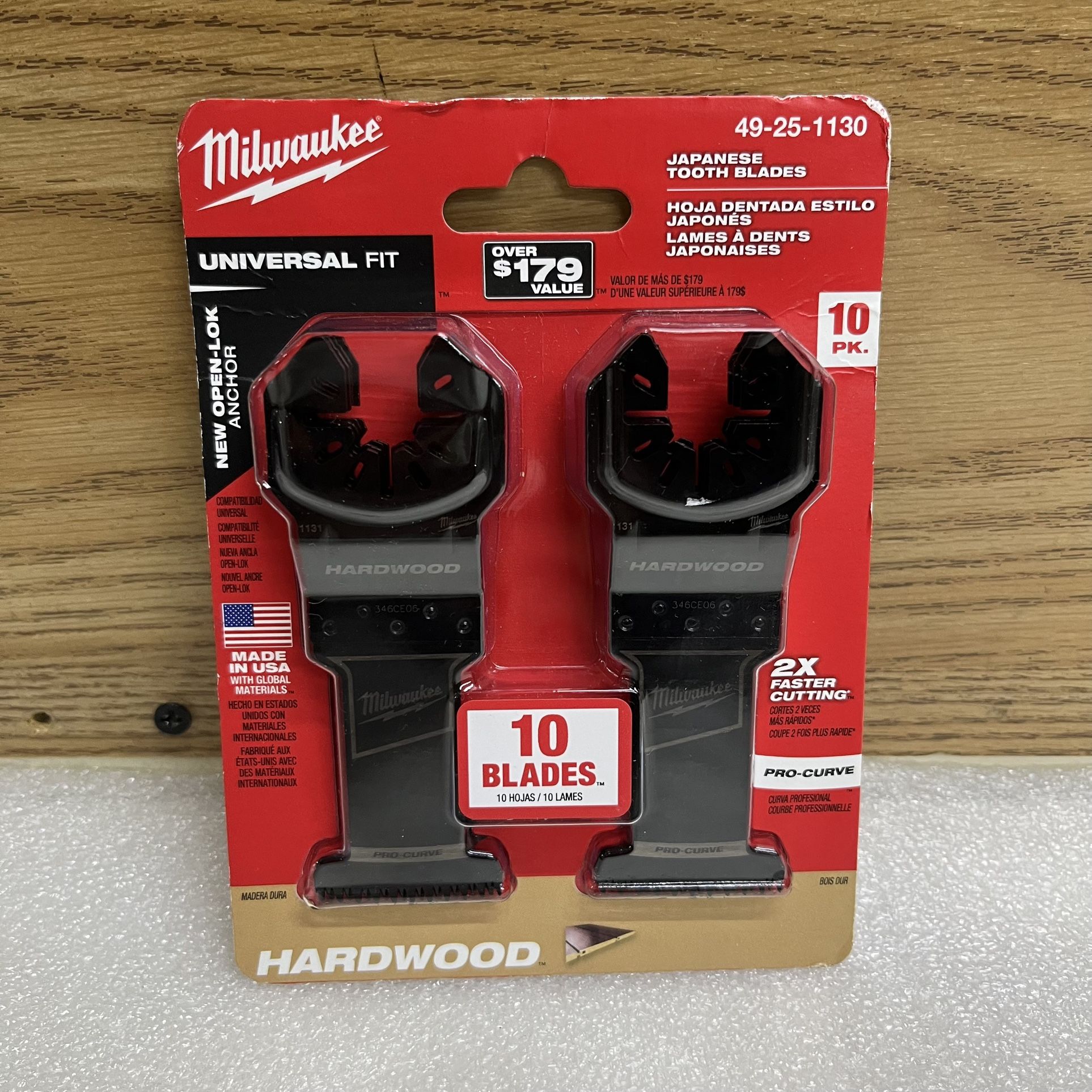 Milwaukee 49-25-1130 Universal Fit Japanese Tooth Blades 10pk