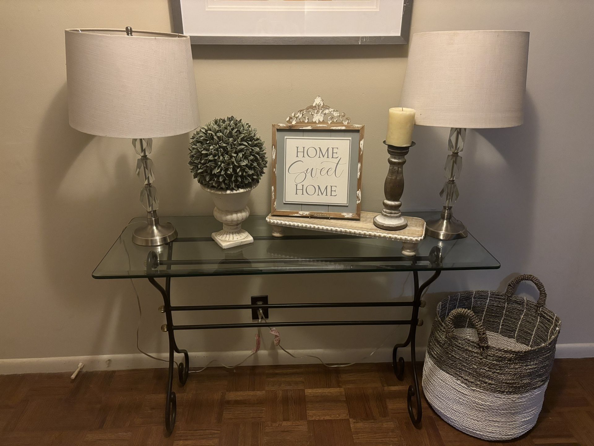 Glass Console Table