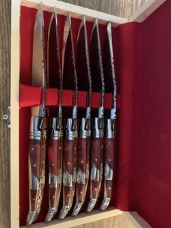Stainless steel steak knives, set of 6