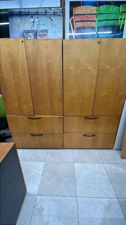 Kimball 36" W Tall Storage Cabinet with Lateral File Drawers – Starting from $400 📦 Florida