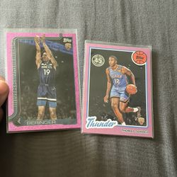 Pink NBA Topps Rookie Cards 