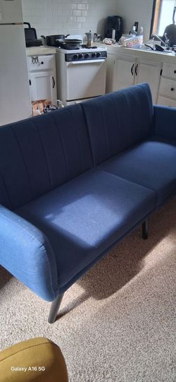 Minimalist Blue Couch/futon