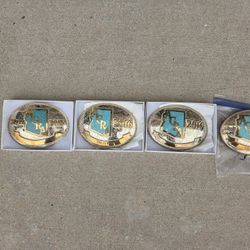 Each Buckle $40.00, Rodeo Buckles Turquoise Inlay  