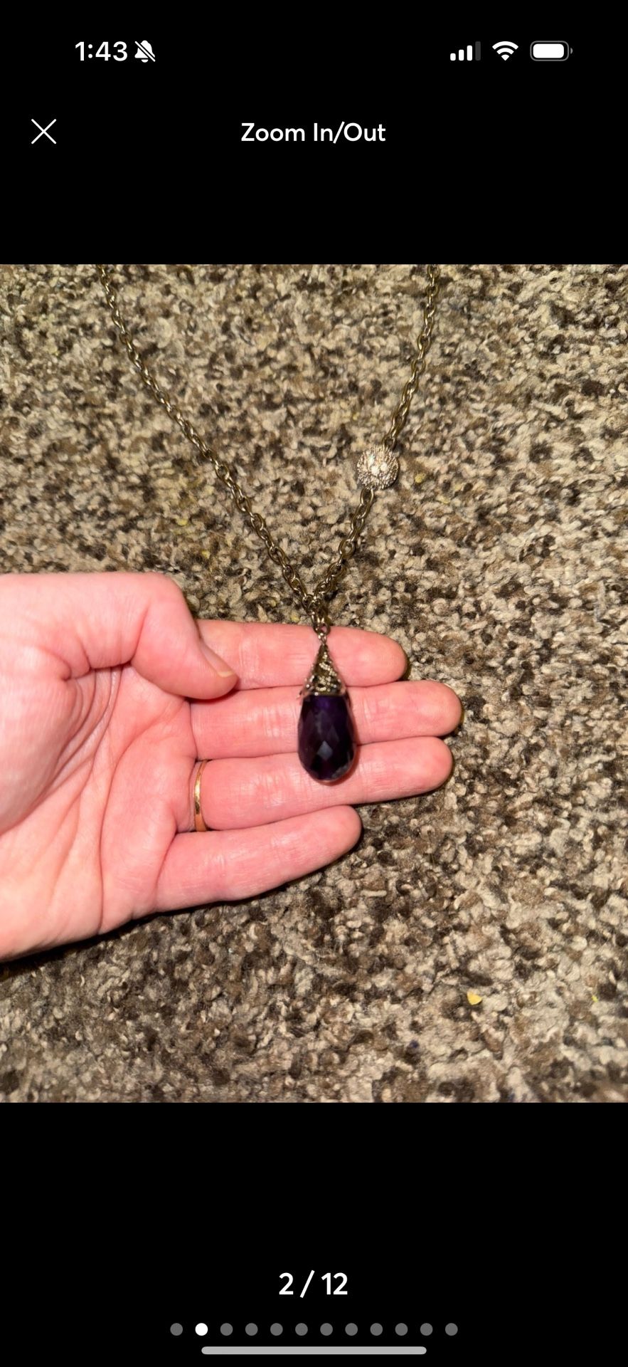 amethyst necklace