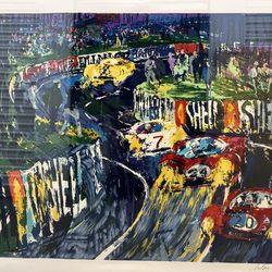 Leroy Neiman  "24 Hours at LeMans"   46"X55" With Frame. 169/375