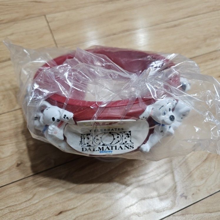 Disney 101 DALMATIONS Alpo Dog Puppy Bowl Water Food 3D Vintage 90's Collectible 